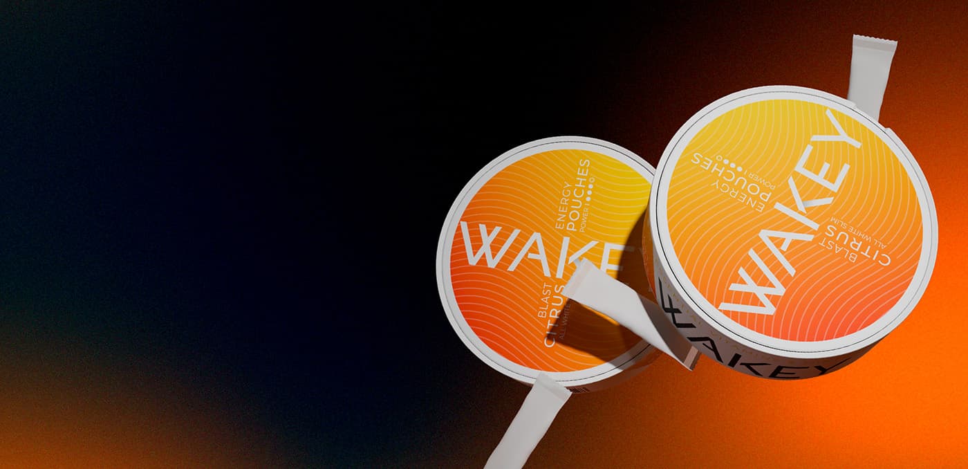 Wakey Citrus Blast energy pouches